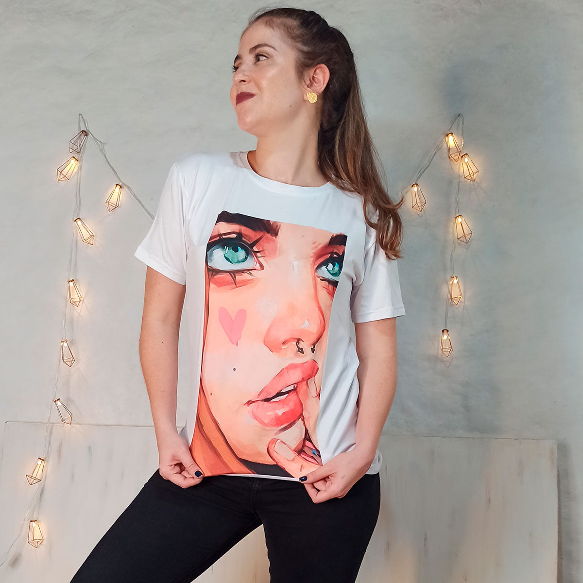 Camiseta estampada pop art